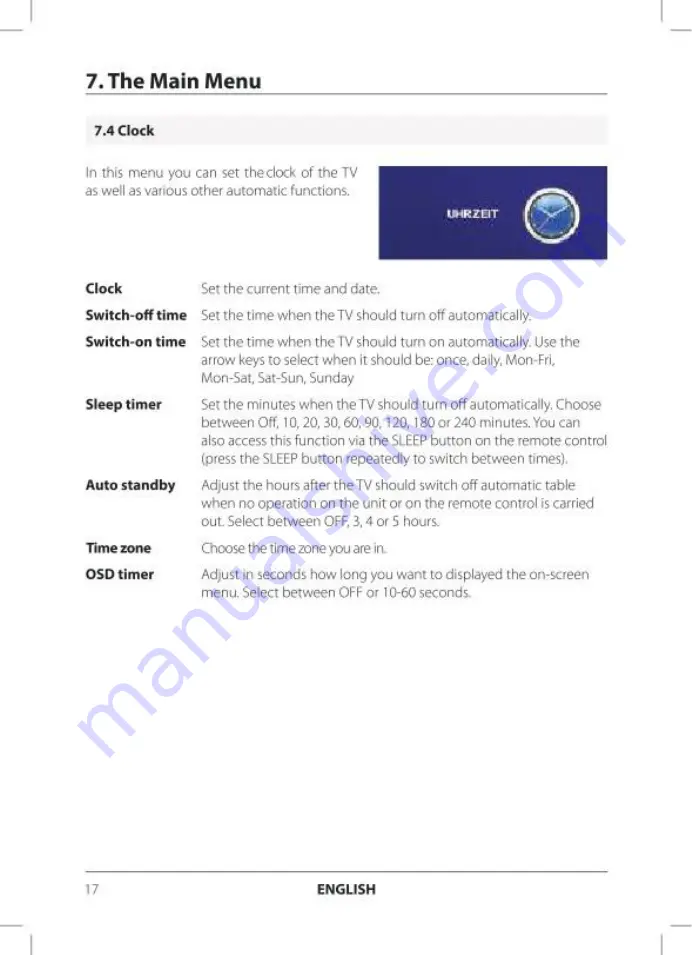 ANTARION TV1611 User Manual Download Page 18