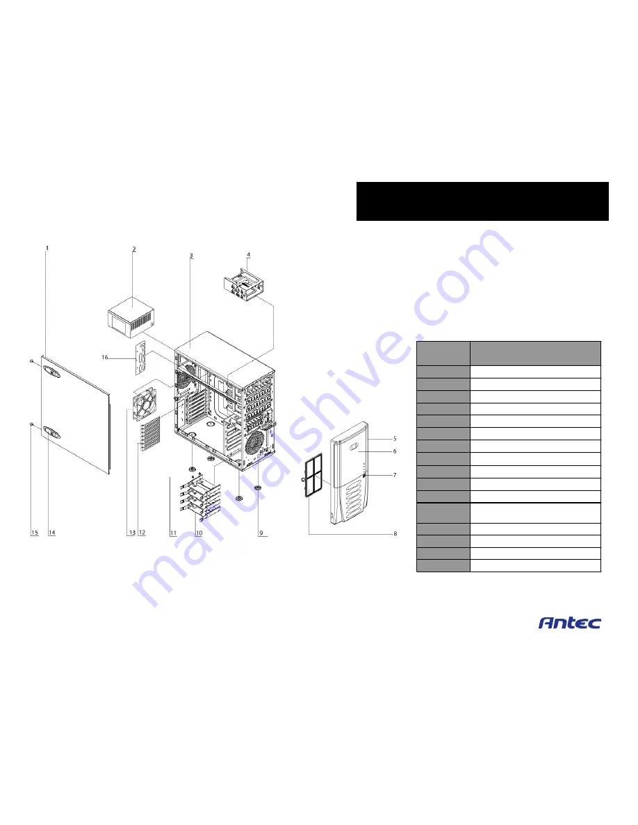 Antec SLK3700-BQE Скачать руководство пользователя страница 10