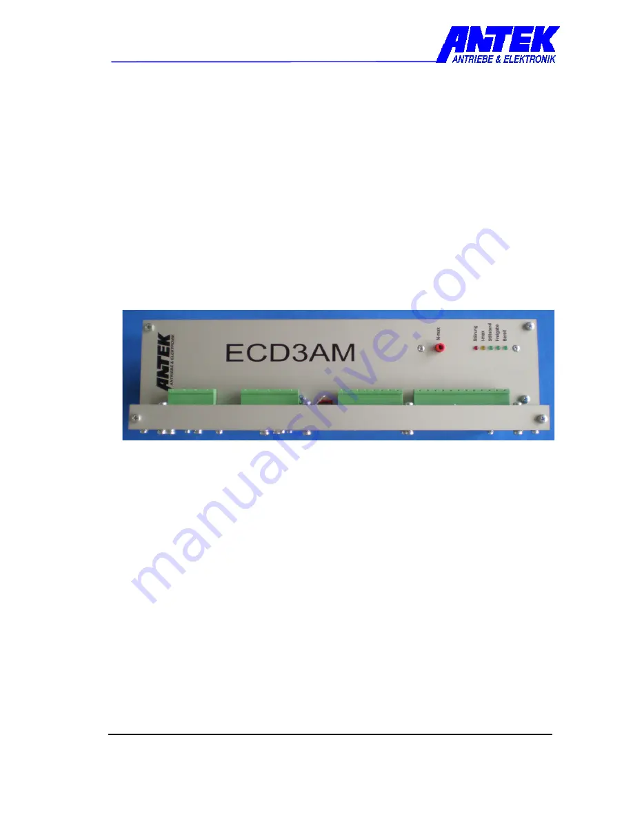 ANTEK ECD3AM-00-00 Operating Manual Download Page 1