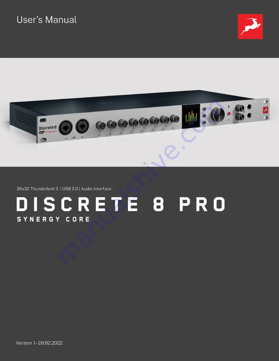 Antelope DISCRETE 8 PRO User Manual Download Page 1