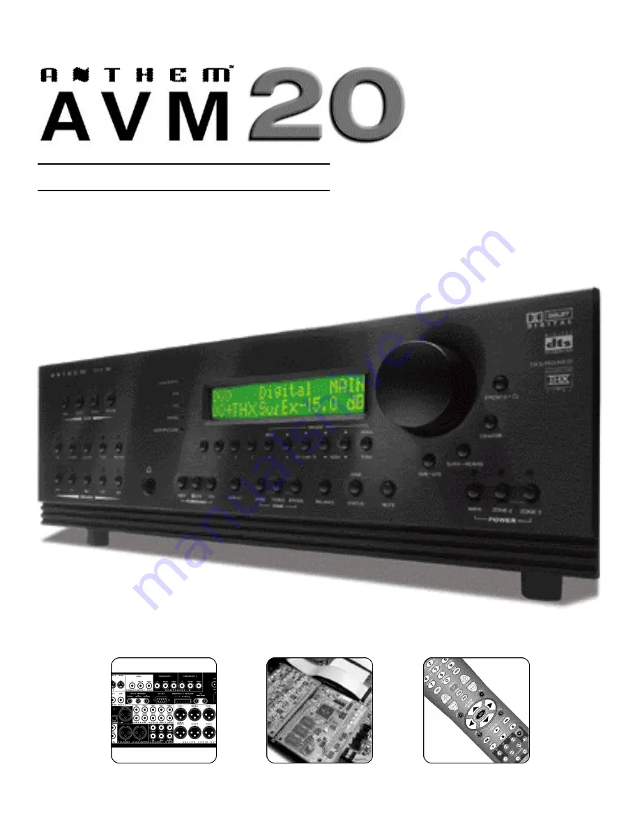 Anthem AVM 20 Operating Manual Download Page 1