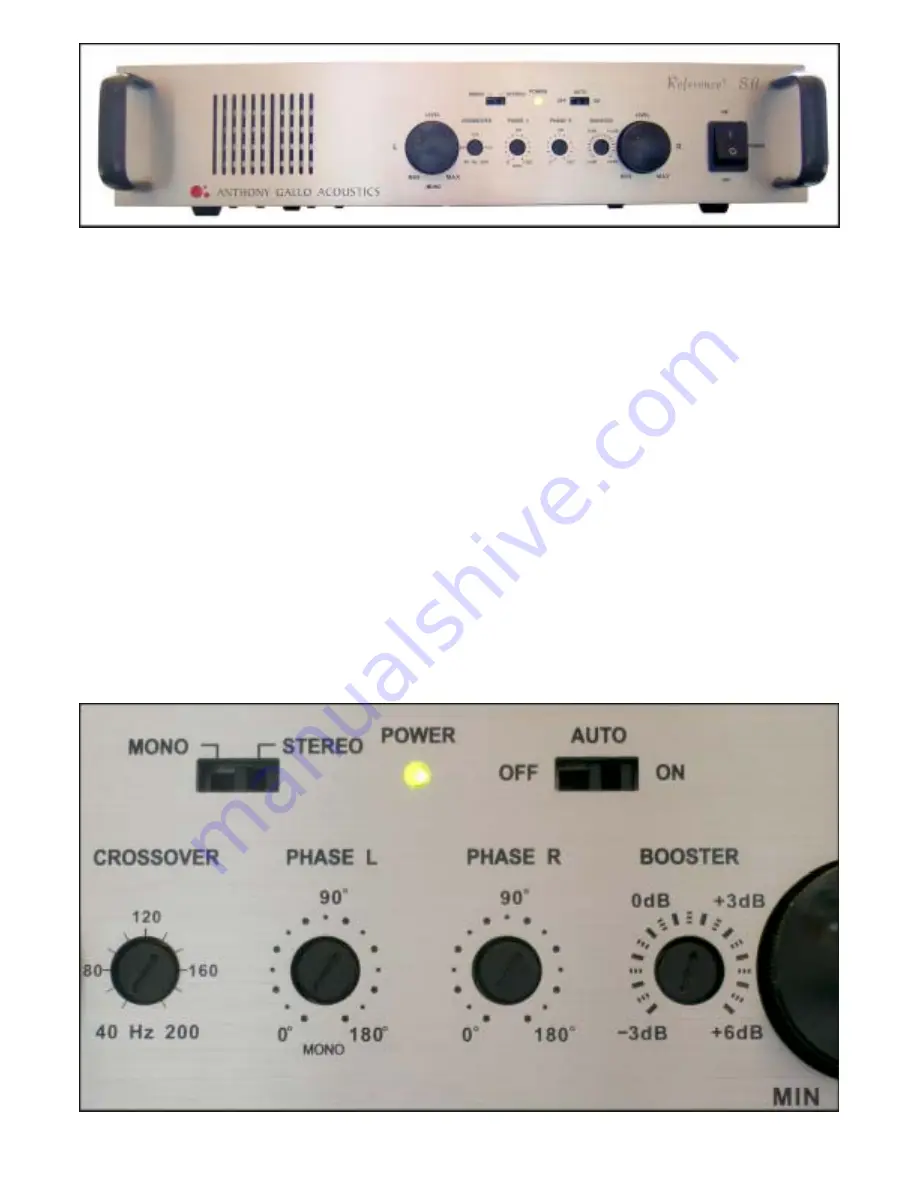 Anthony Gallo Acoustics Reference SA Owner'S Manual Download Page 3