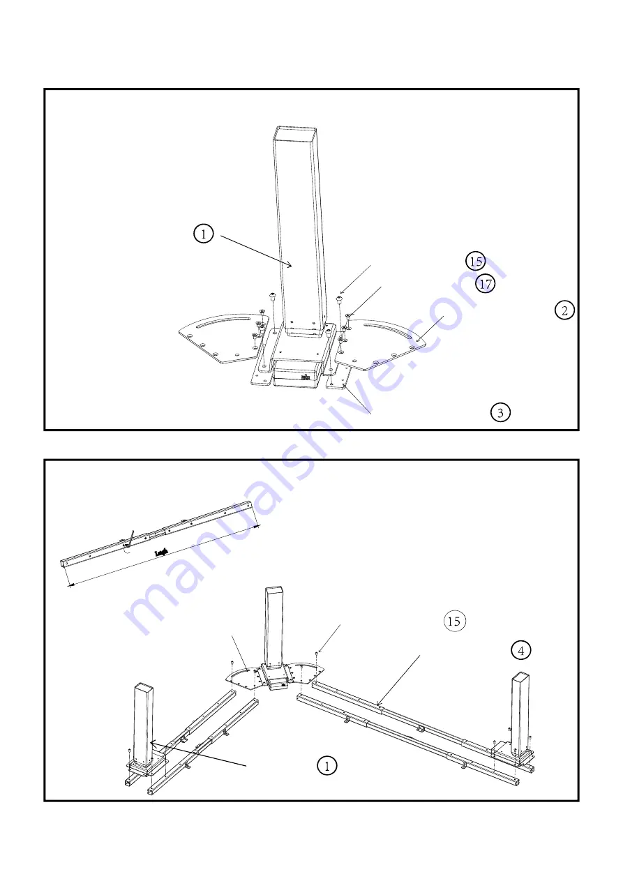 AnthroDesk MDESK-TMP-L1 Assembly Instructions Manual Download Page 4