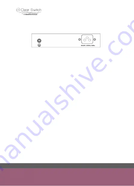 ANTIFERENCE Clear Switch CF-POE4/100 User Manual Download Page 4