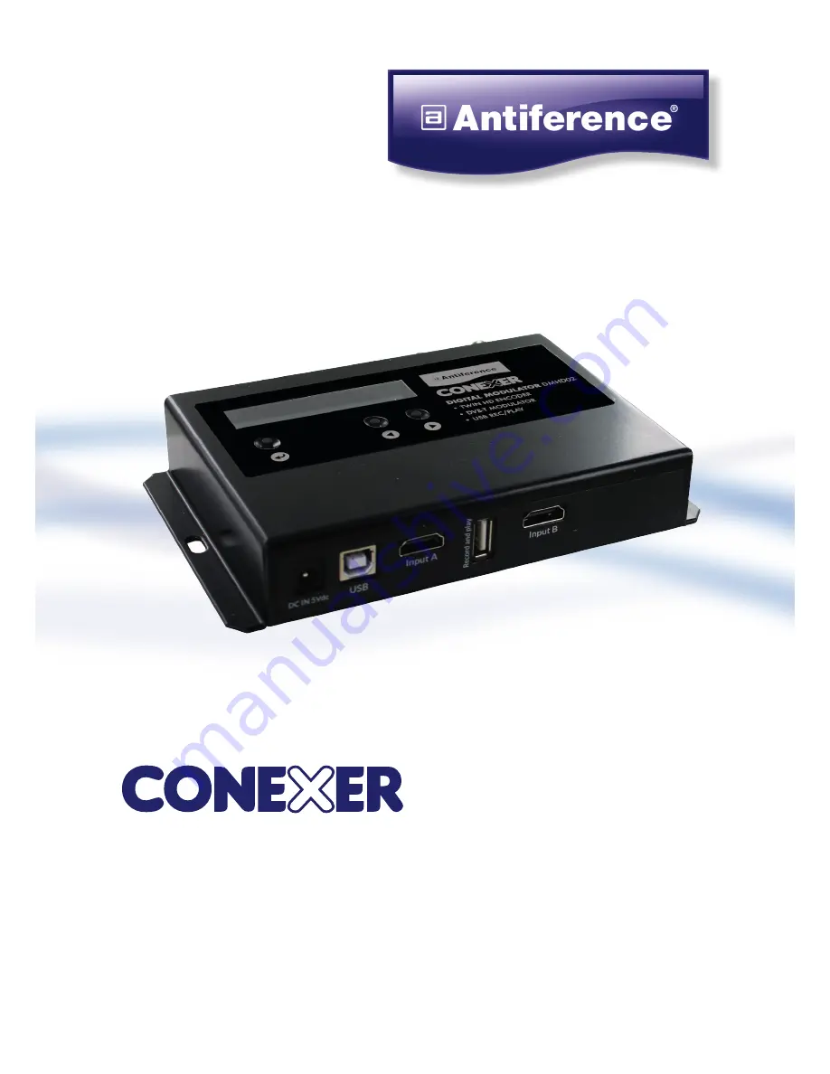 ANTIFERENCE CONEXER DMHD02 Скачать руководство пользователя страница 1