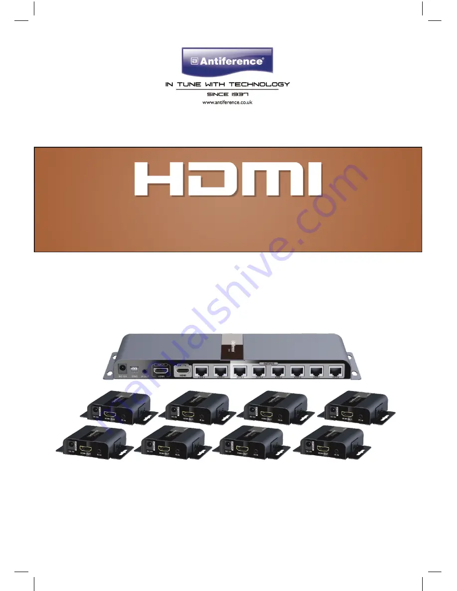 ANTIFERENCE HDMI0108SCAT Скачать руководство пользователя страница 1