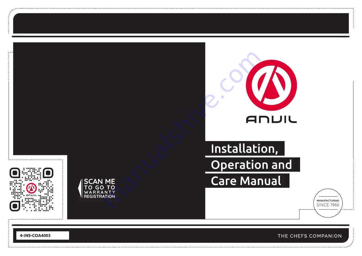 Anvil COA4003 Скачать руководство пользователя страница 1