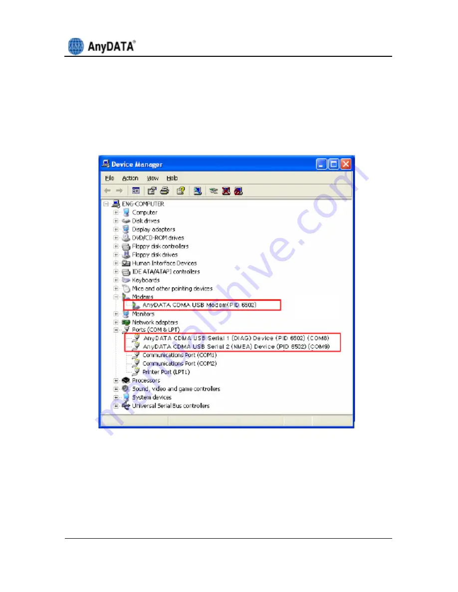 AnyDATA ADU-510 User Manual Download Page 22