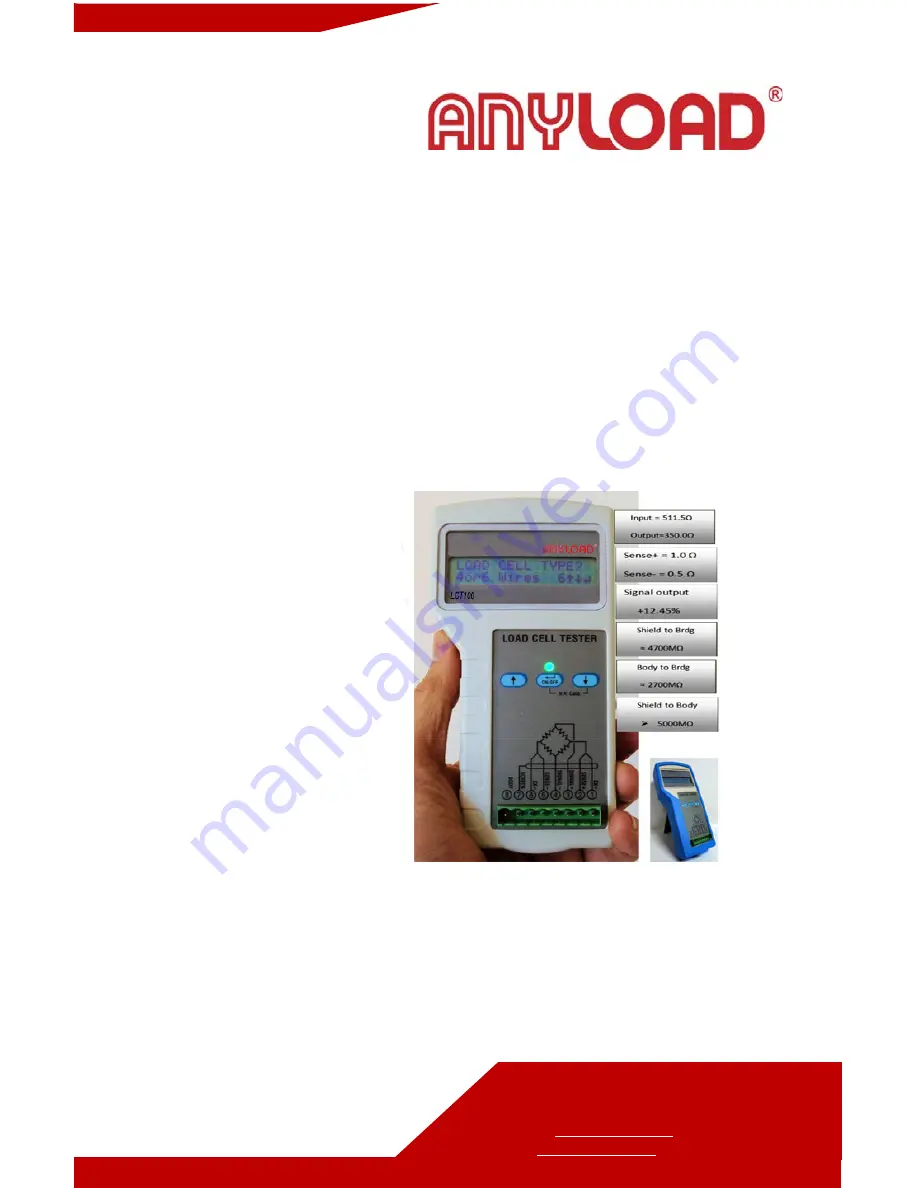 Anyload LCT100 User Manual Download Page 1