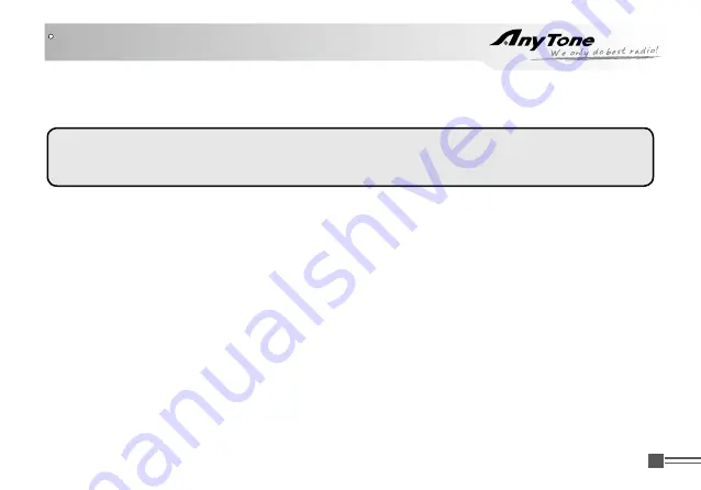 AnyTone AT-289 Instruction Manual Download Page 37