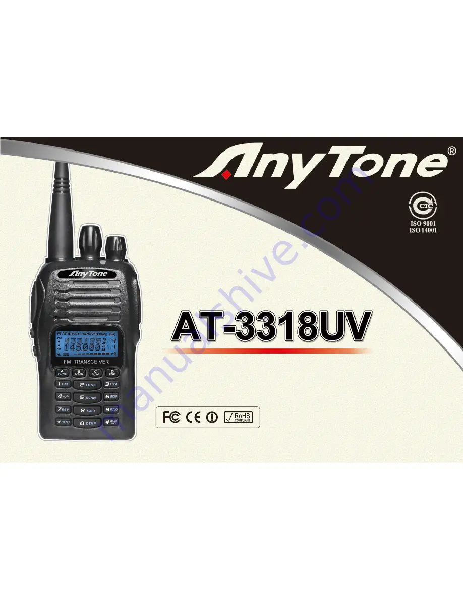 AnyTone AT-3318UV Скачать руководство пользователя страница 2