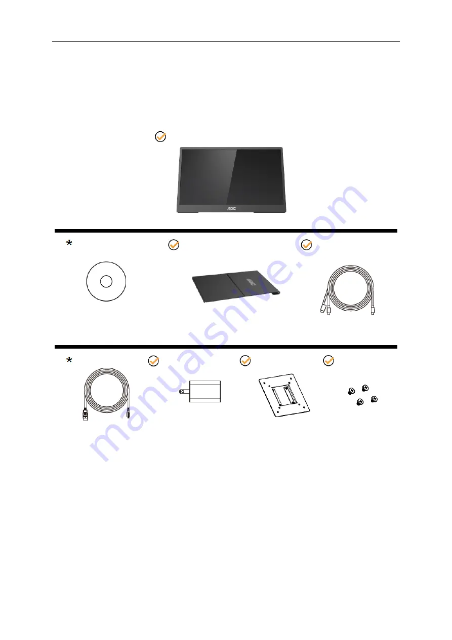 AOC 16T2 User Manual Download Page 7