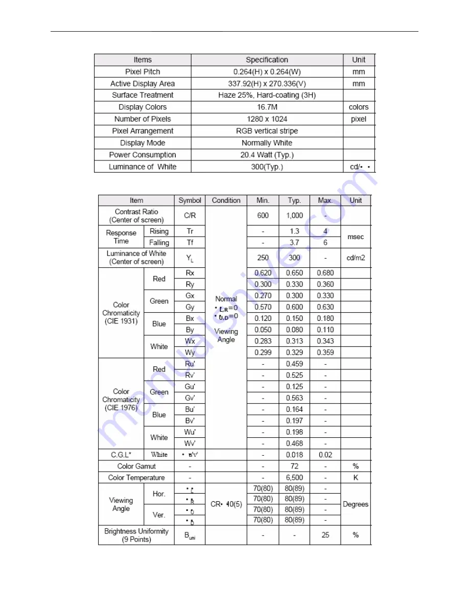 AOC 172V Service Manual Download Page 8