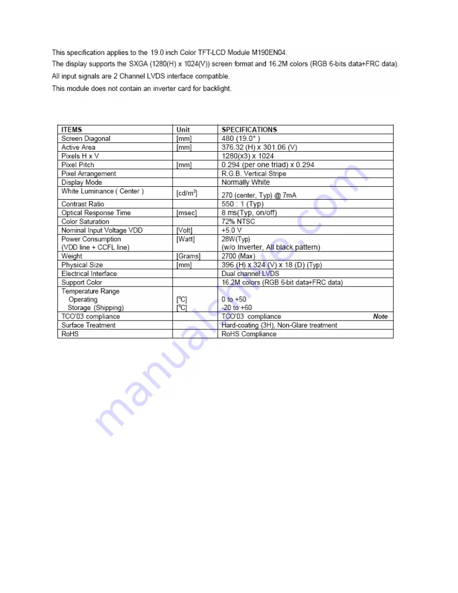 AOC 193P+ Service Manual Download Page 11