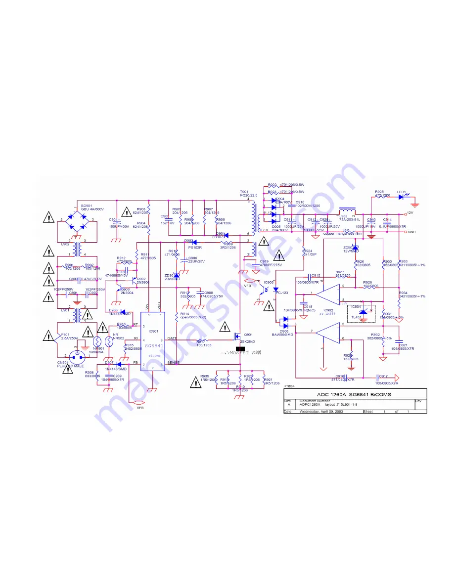 AOC 193P+ Service Manual Download Page 26