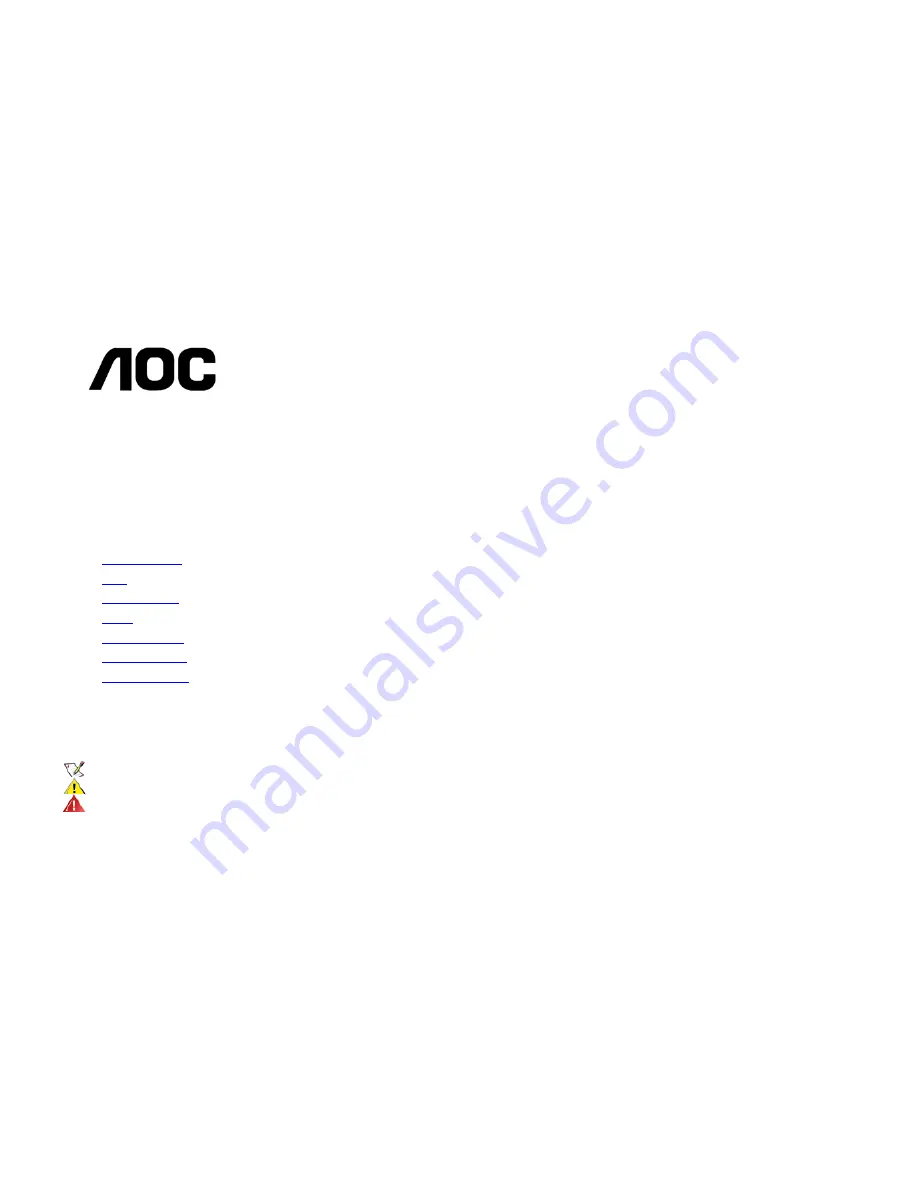 AOC 210V User Manual Download Page 1