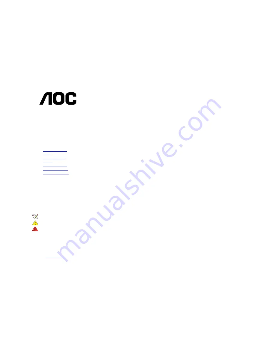 AOC 2217PWC User Manual Download Page 1