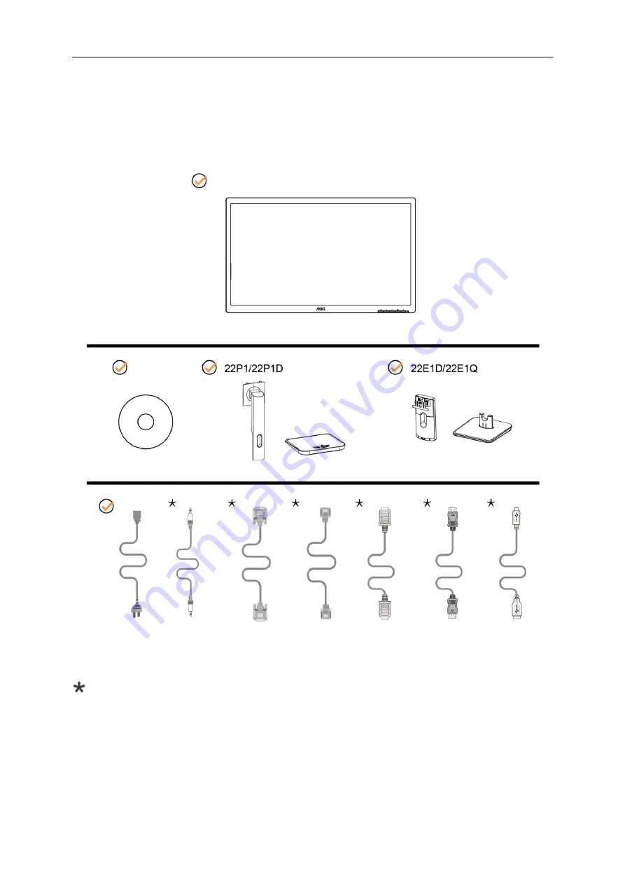 AOC 22E1D User Manual Download Page 9