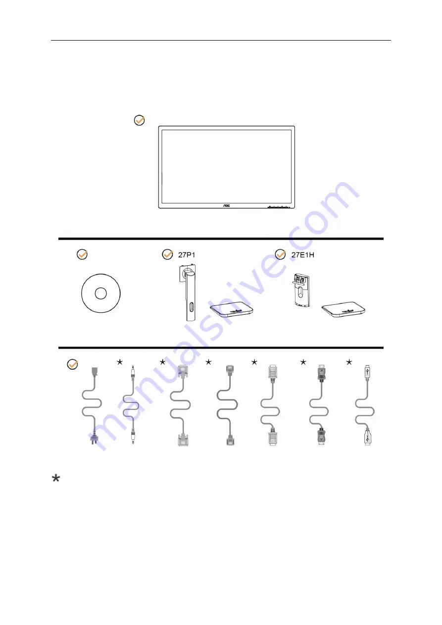 AOC 27E1H User Manual Download Page 9