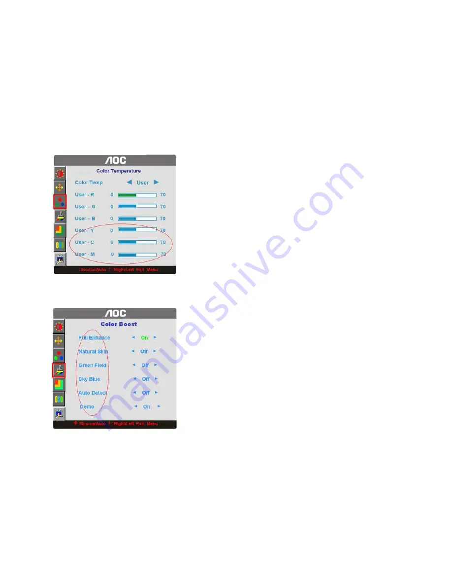 AOC 916SWA User Manual Download Page 9