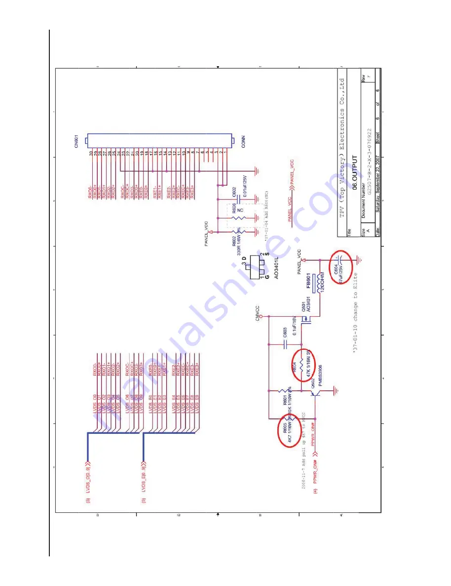 AOC 916VWA Service Manual Download Page 20