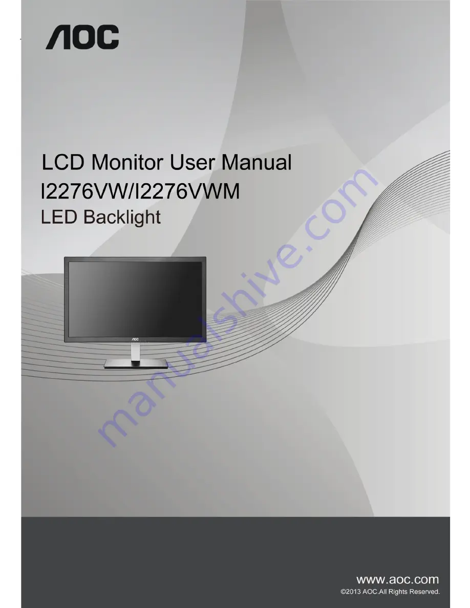 AOC AG241QG User Manual Download Page 1