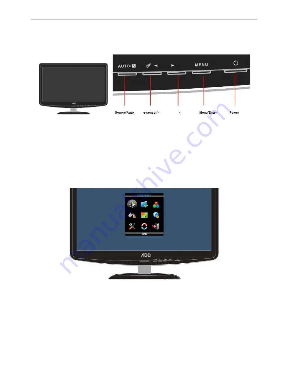 AOC e2040vwa Service Manual Download Page 7