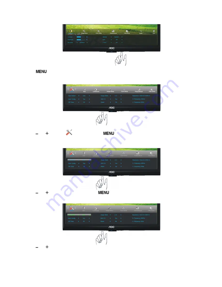 AOC e2050Sda Service Manual Download Page 19