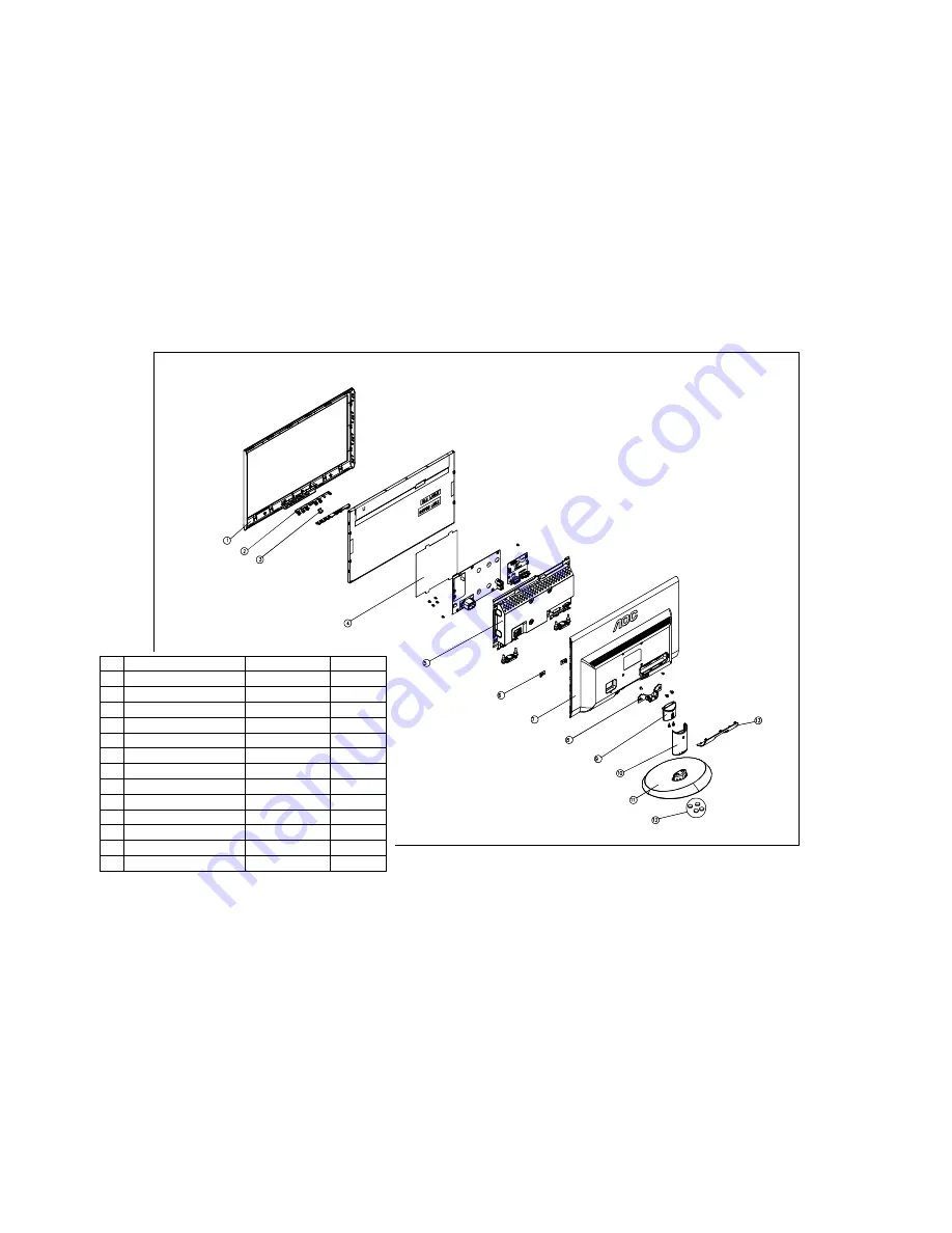 AOC e2050Swd Service Manual Download Page 44