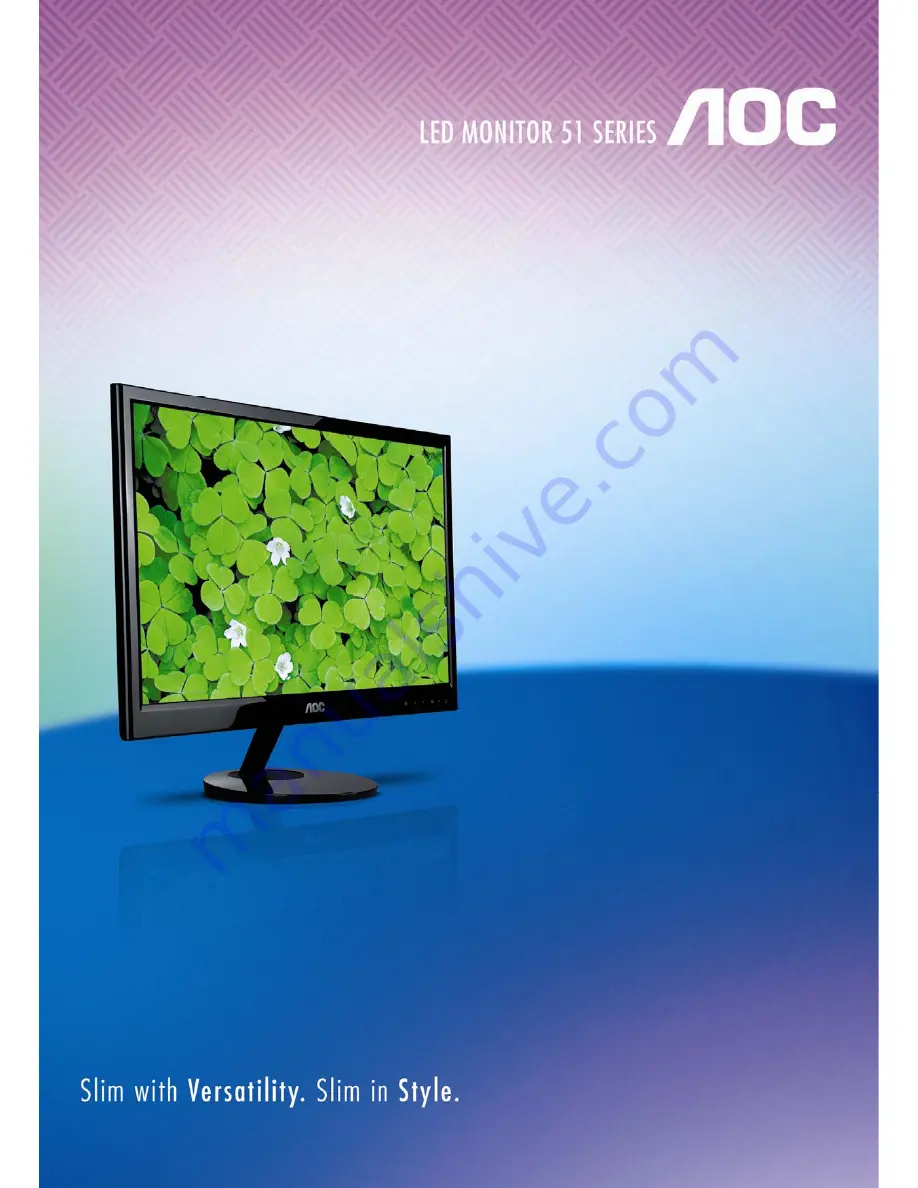 AOC e2051f Manual Download Page 1