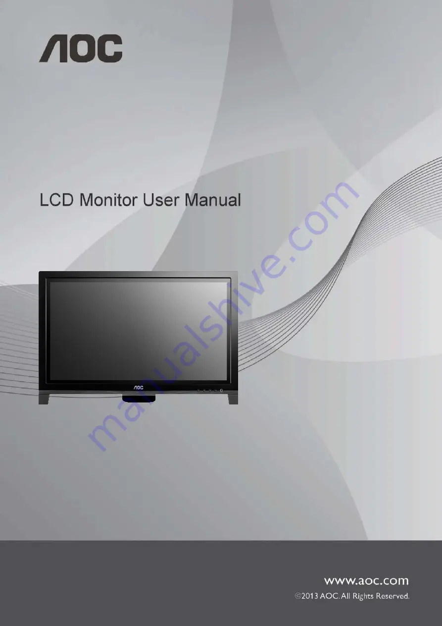 AOC E2060VWT User Manual Download Page 1