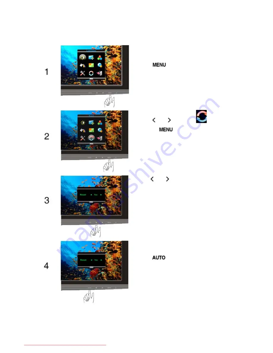 AOC e22423Fw series User Manual Download Page 34