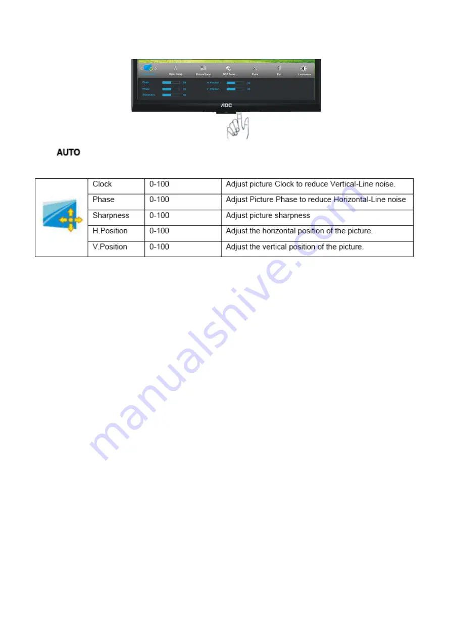 AOC e2250Swh Service Manual Download Page 12