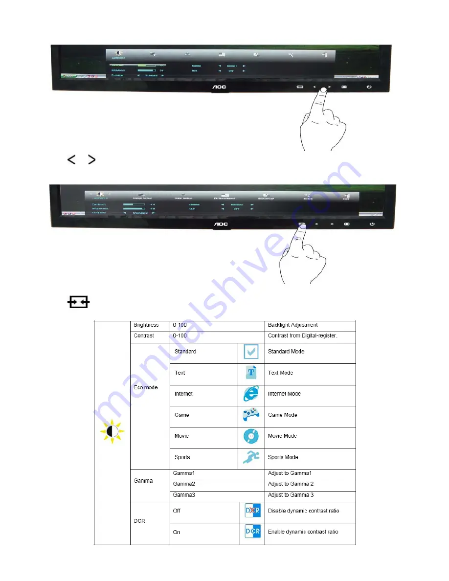 AOC E2251FWH Service Manual Download Page 9