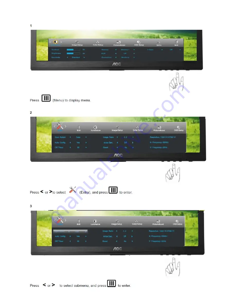 AOC e2260Phu Скачать руководство пользователя страница 20