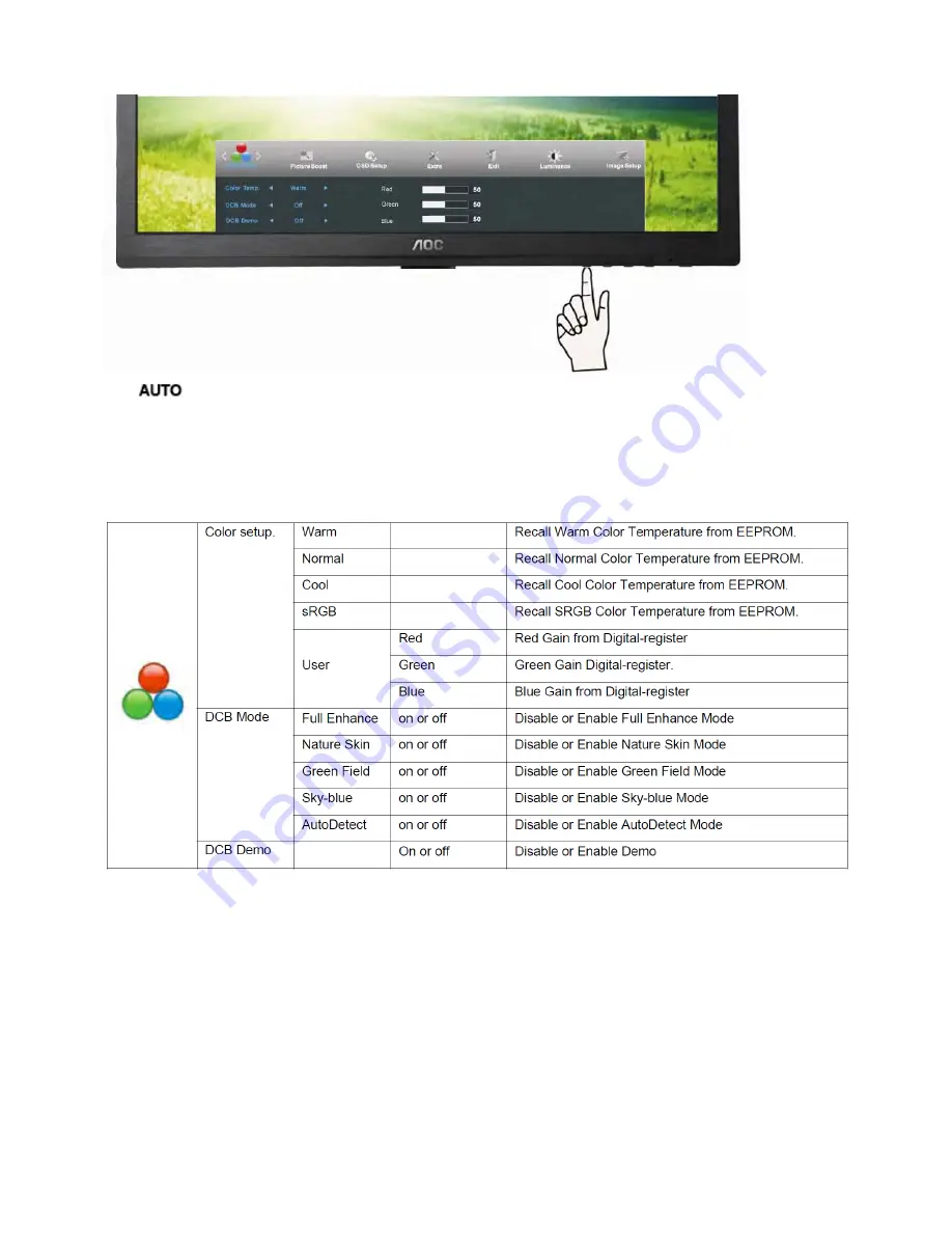 AOC E2260SWD Скачать руководство пользователя страница 14