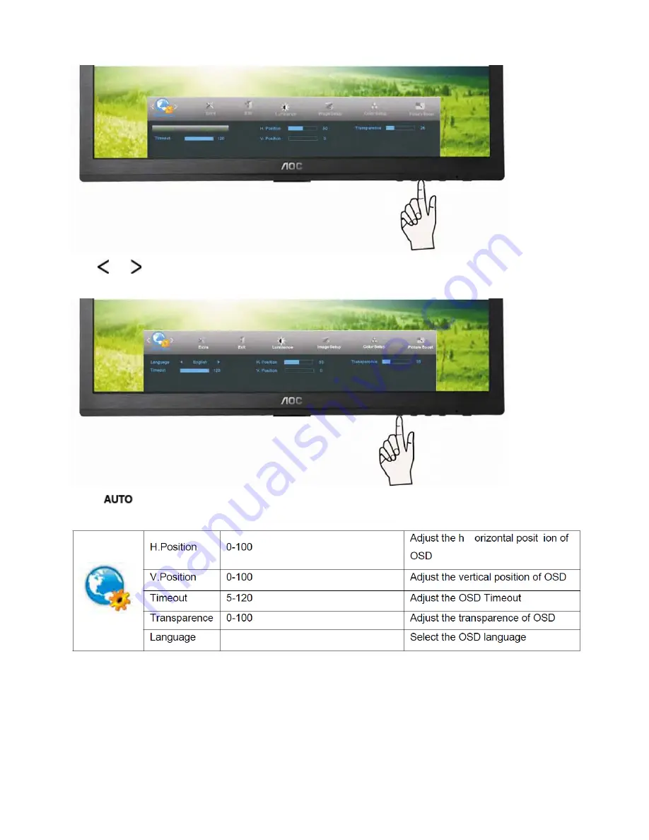 AOC E2260SWD Скачать руководство пользователя страница 18