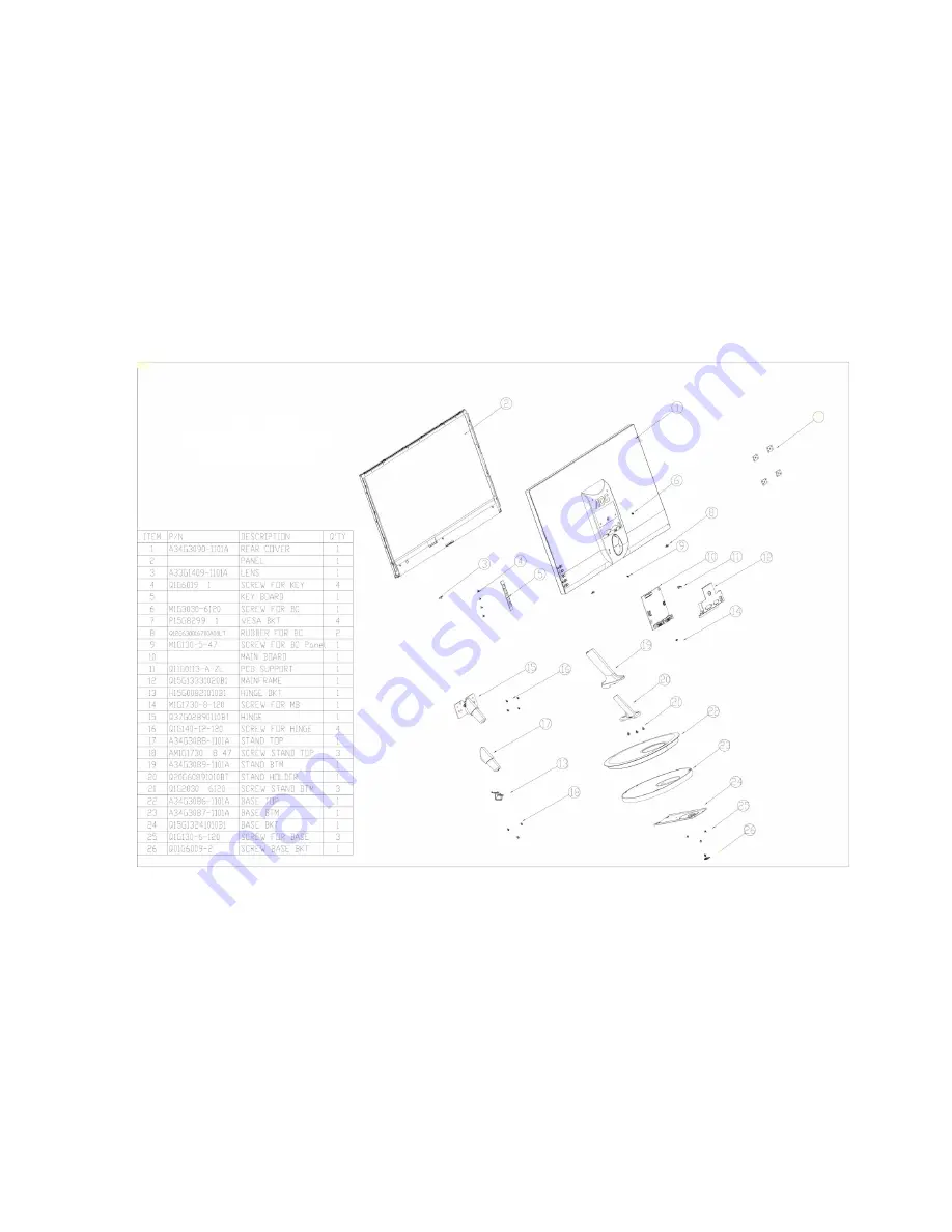 AOC E2261FW Service Manual Download Page 47