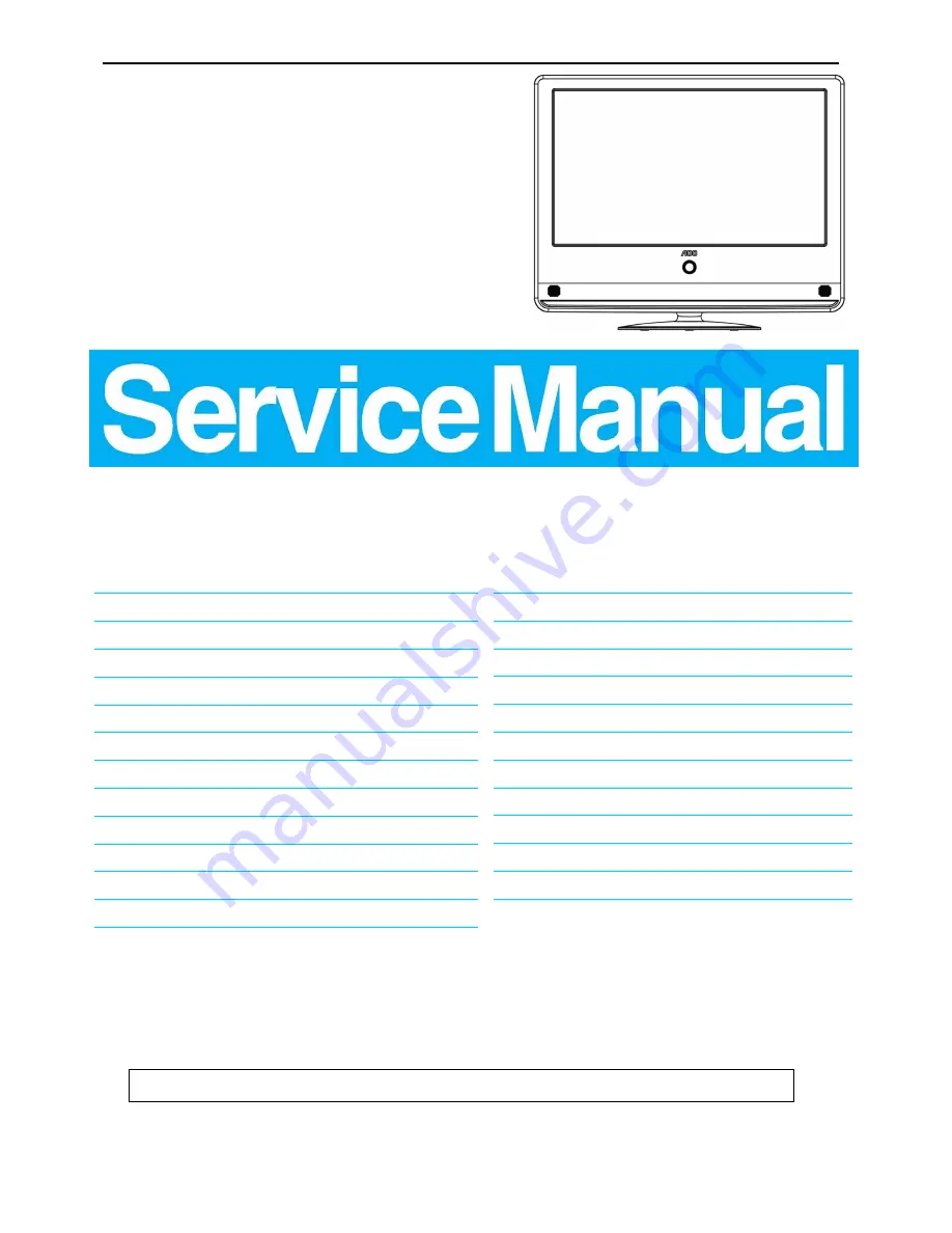 AOC e22m Service Manual Download Page 1