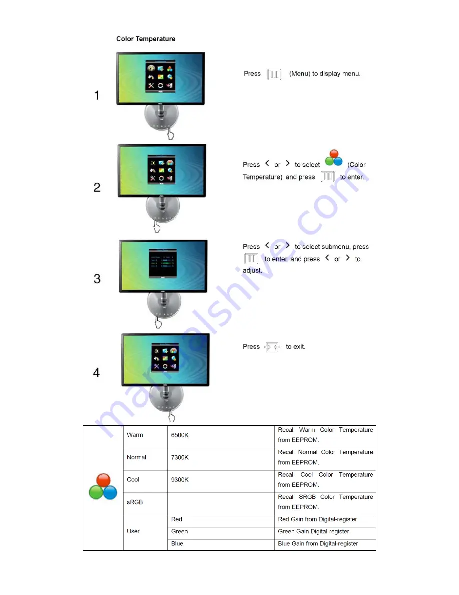 AOC E2343F2 Series Service Manual Download Page 11