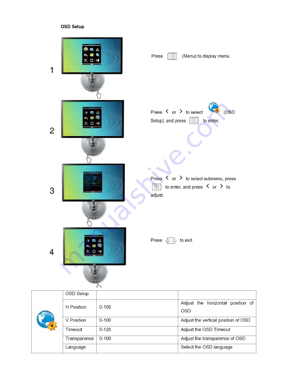 AOC E2343F2 Series Service Manual Download Page 14