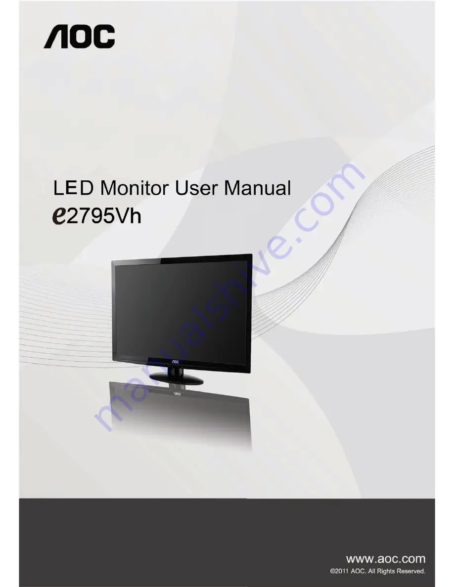 AOC e2440Vh User Manual Download Page 1