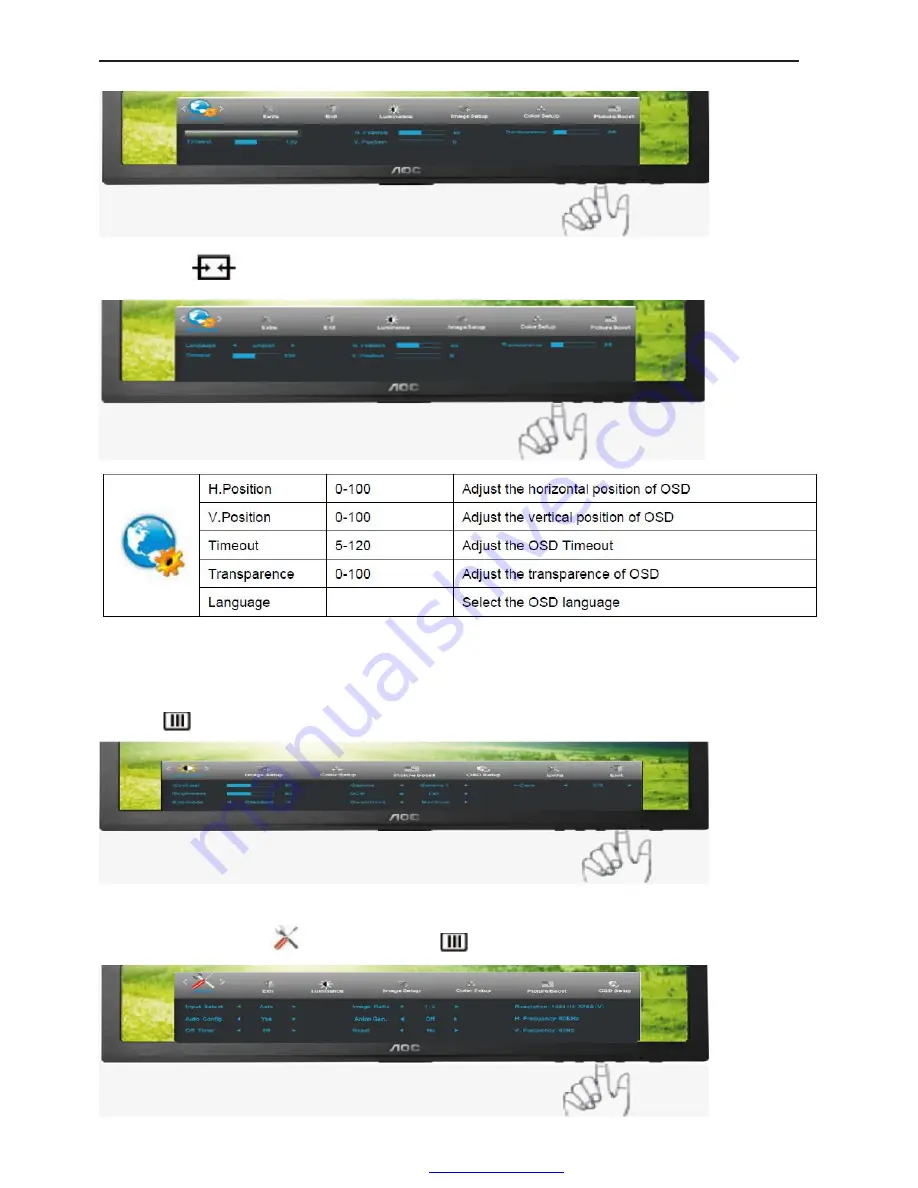 AOC E2460PWHU Service Manual Download Page 19