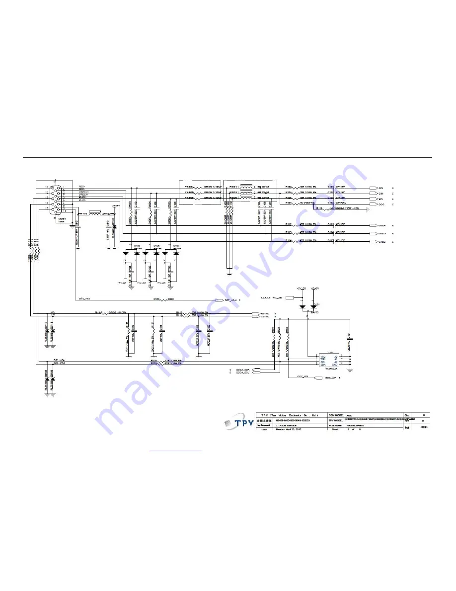 AOC E2460PWHU Service Manual Download Page 32