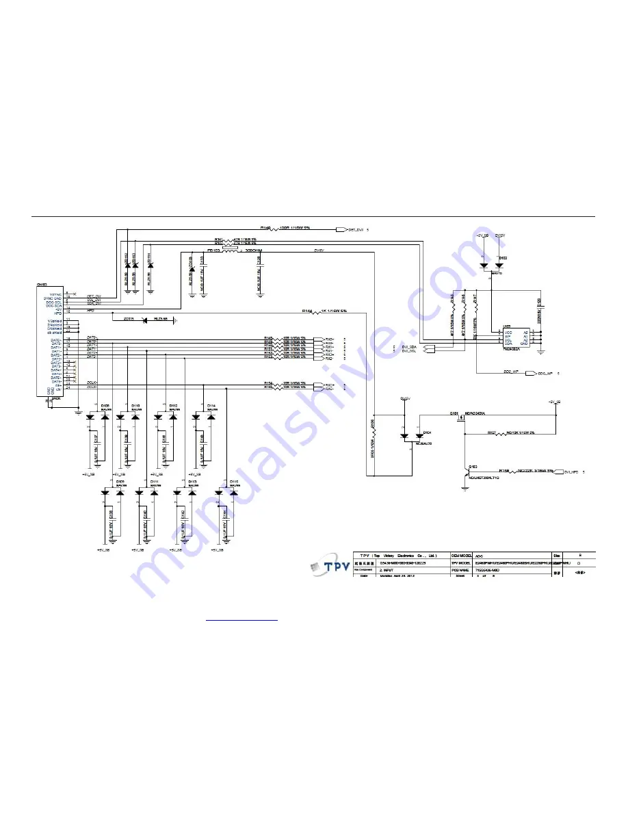 AOC E2460PWHU Service Manual Download Page 33