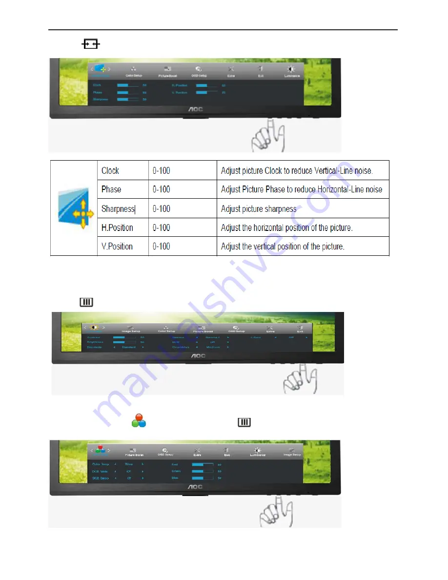 AOC e2460Swd Скачать руководство пользователя страница 15