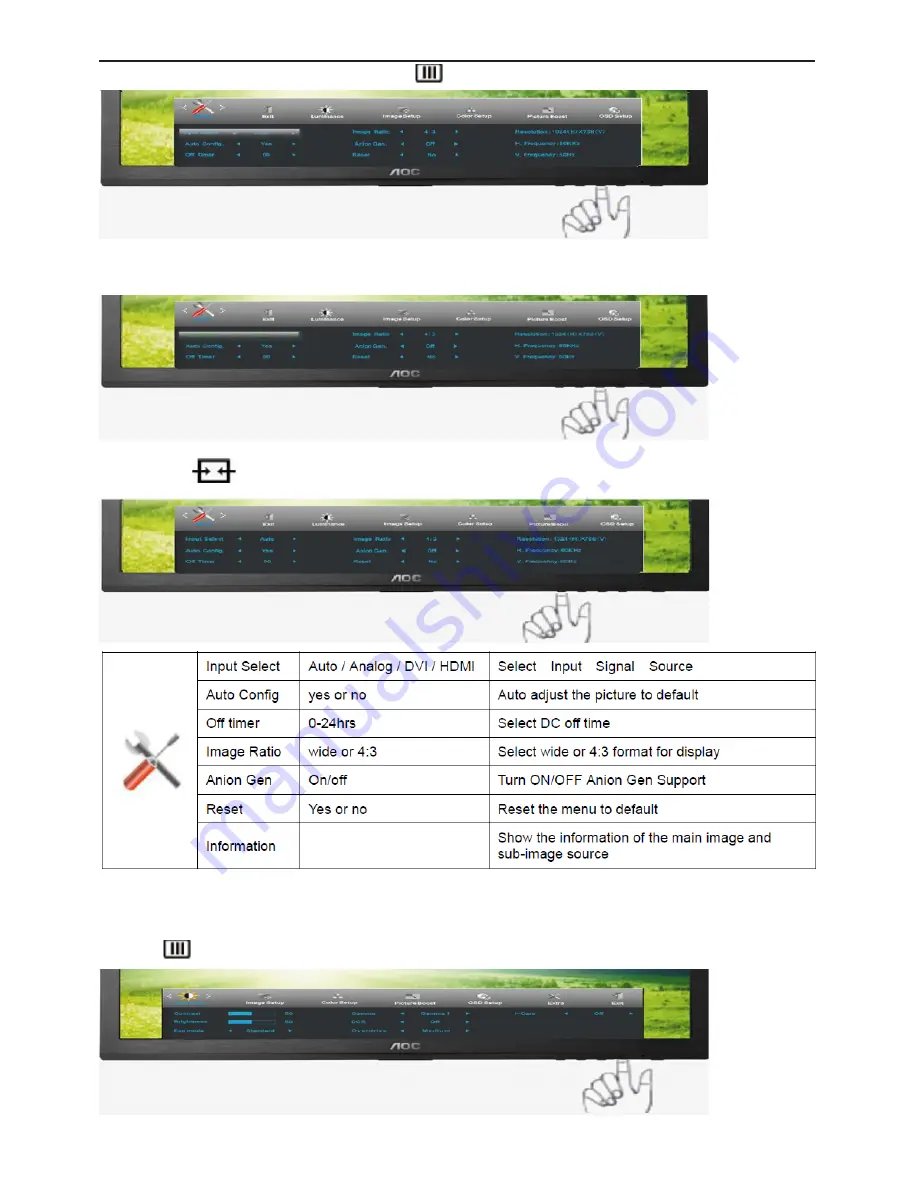 AOC e2460Swd Скачать руководство пользователя страница 20