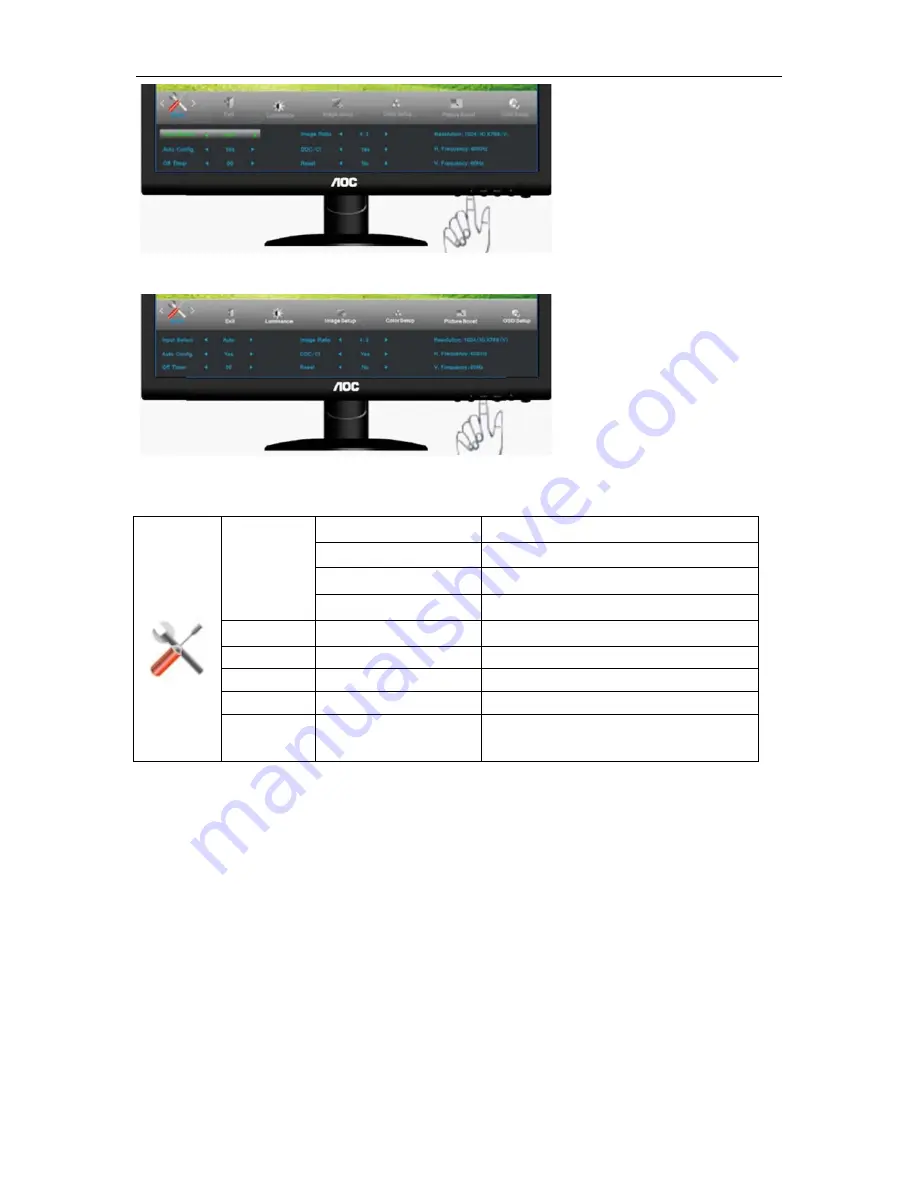 AOC e2752Phz User Manual Download Page 30