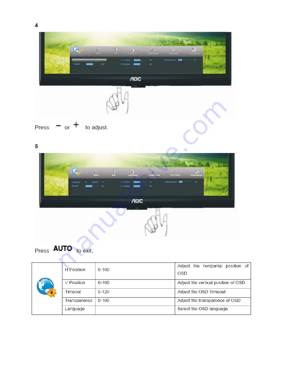 AOC e2752Vq Service Manual Download Page 17