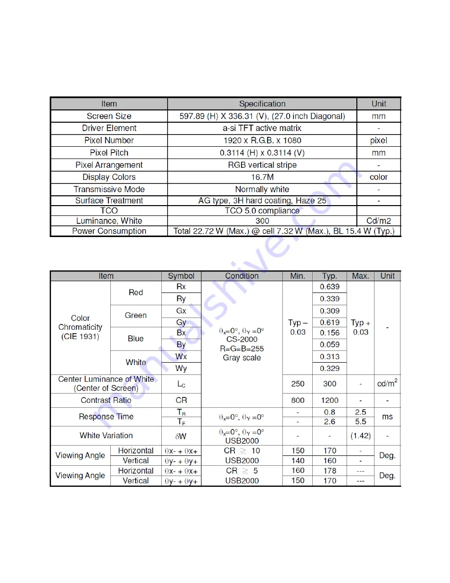 AOC e2752Vq Service Manual Download Page 24